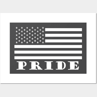 Pride America BW Posters and Art